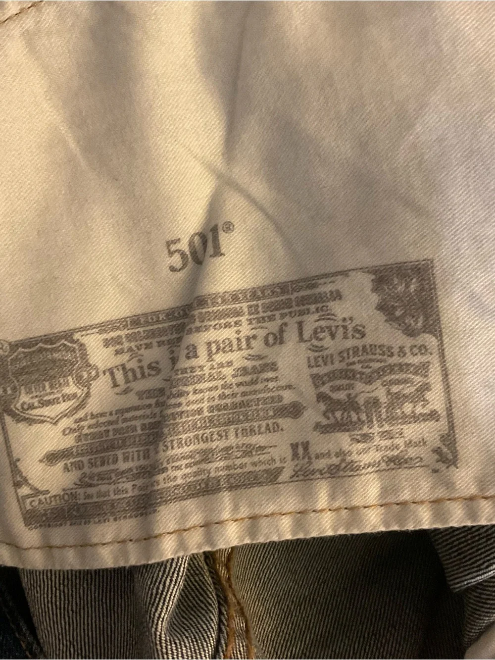 Levi’s 501 Jeans 60 X 32 NWT